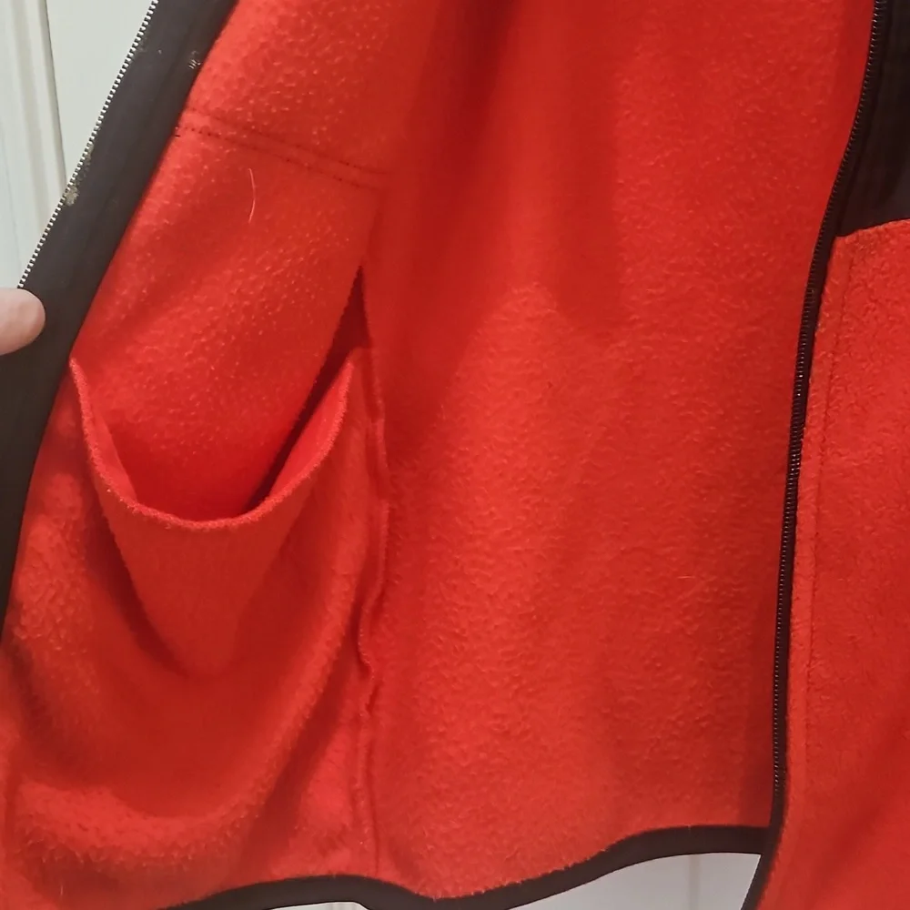 Disney Red Marvel Spiderman Boys Full Zip Fleece Jacket Sz 5/6